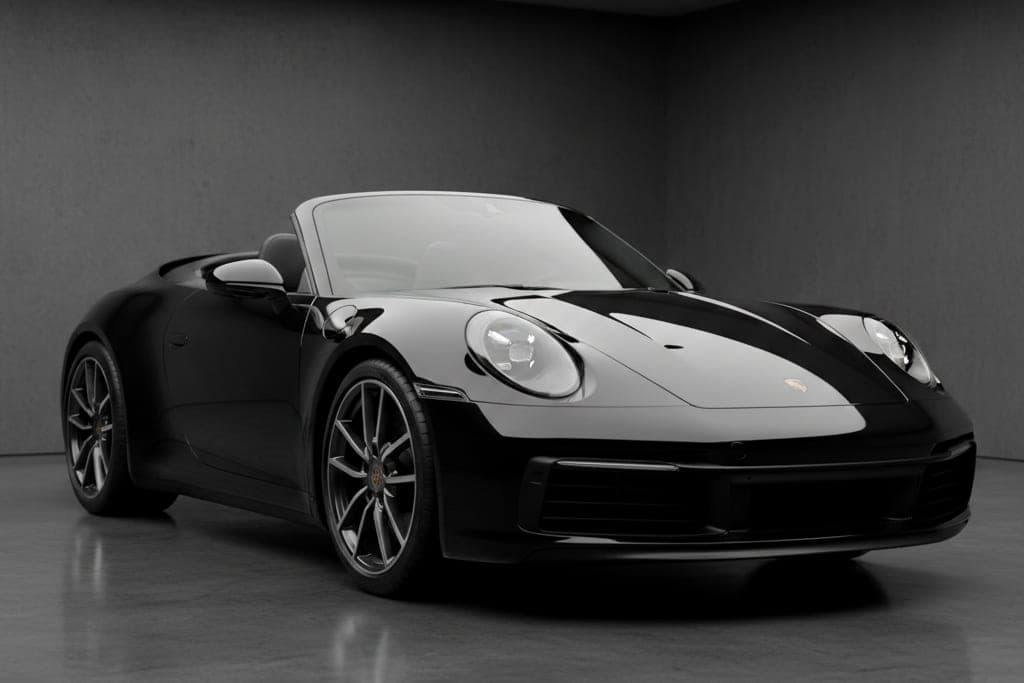 Porsche 911 Carrera 4S Cabriolet, 2022 — вид спереди три четверти