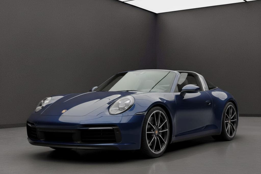 Porsche 911 Targa 4 GTS, 2024 — вид спереди три четверти